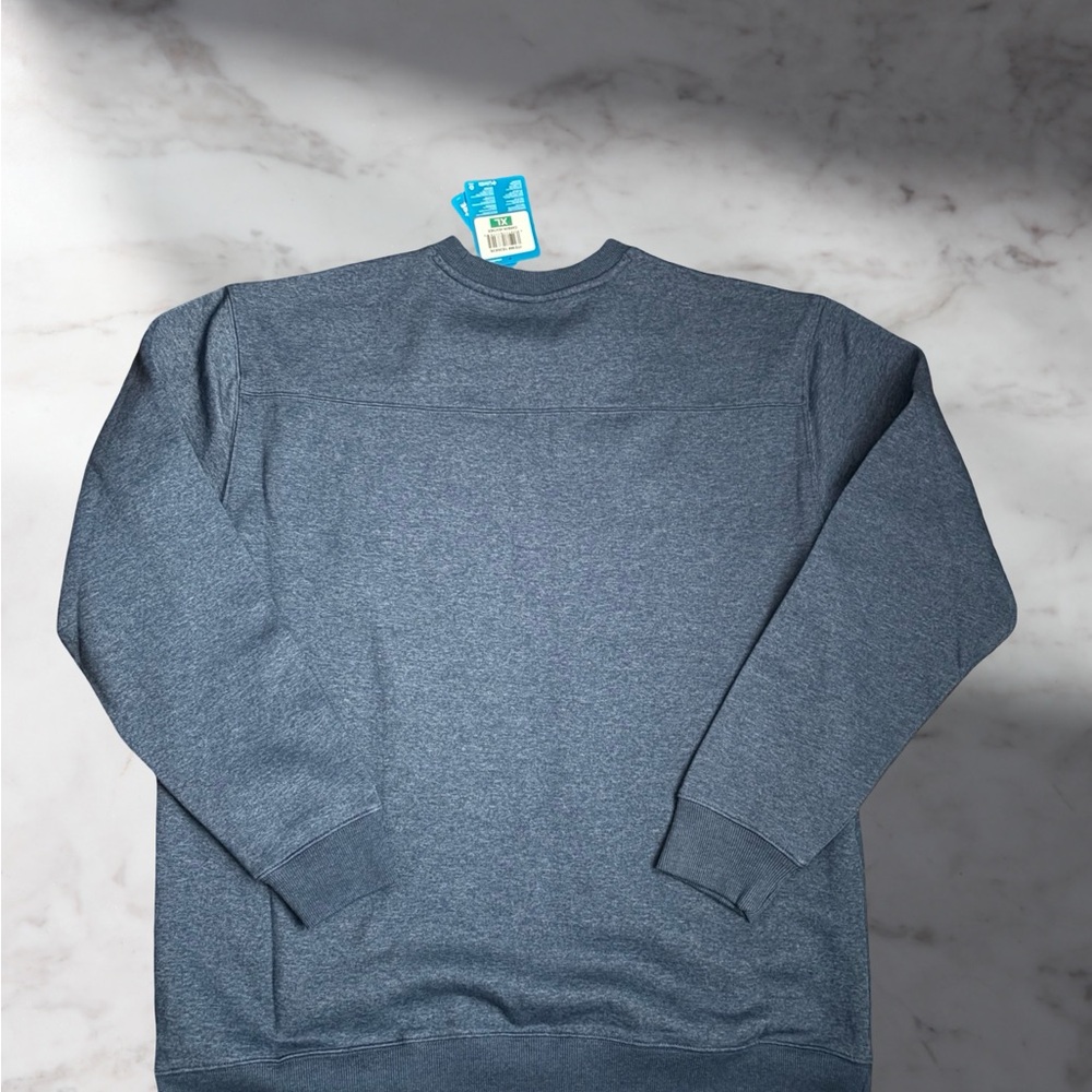 Columbia Men's Crewneck Sweatshirt Pullover Blue Carbon Heather XL - Picture 3 of 8